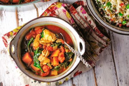 Moroccan Chicken & Butternut Squash Recipe - Low Carb, Dairy-Free, Gluten-Free, Paleo, Keto-Friendly, Nut-Free, and Soy-Free! Healthy One-Pot Meal