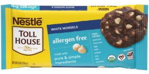 Nestle Tollhouse Allergen Free Morsels - dairy-free, gluten-free, nut-free, soy-free, vegan, organic chocolate chips! In two varieties.