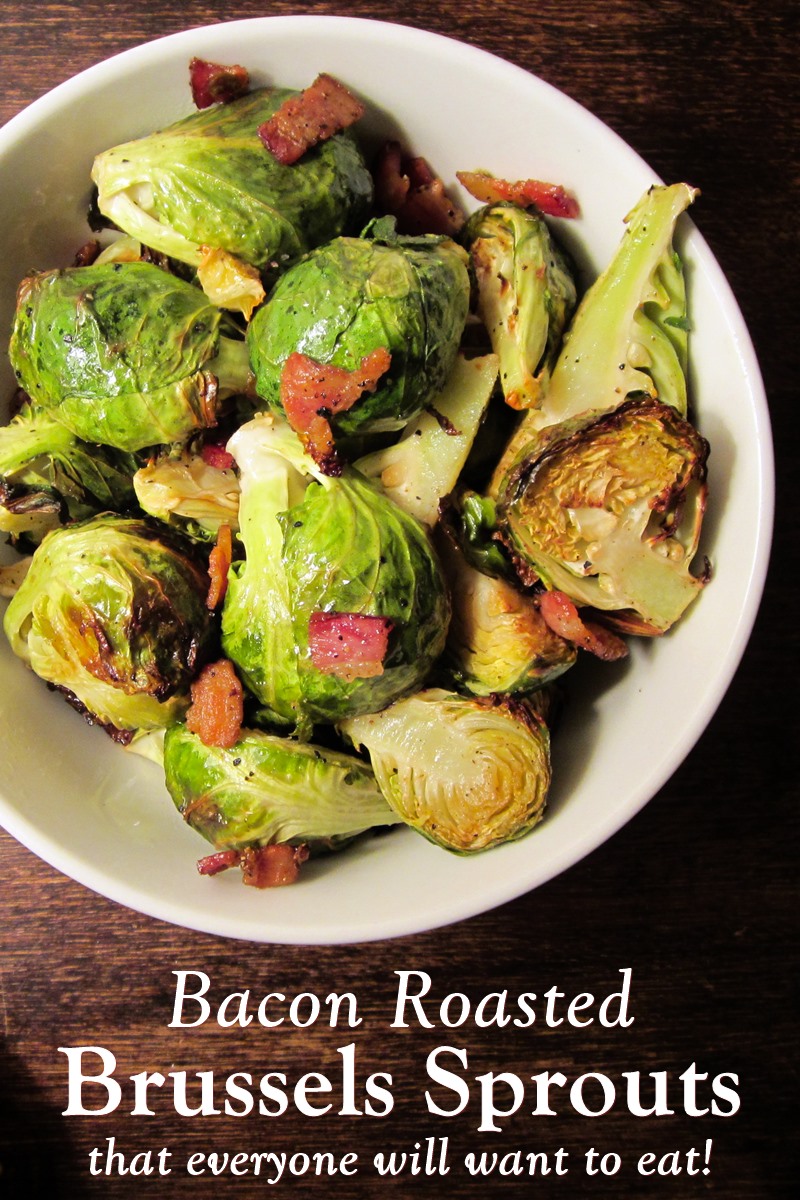 Bacon Roasted Brussels Sprouts Recipe - How to get anyone to love Brussels sprouts! Naturally gluten-free, dairy-free, allergy-friendly.