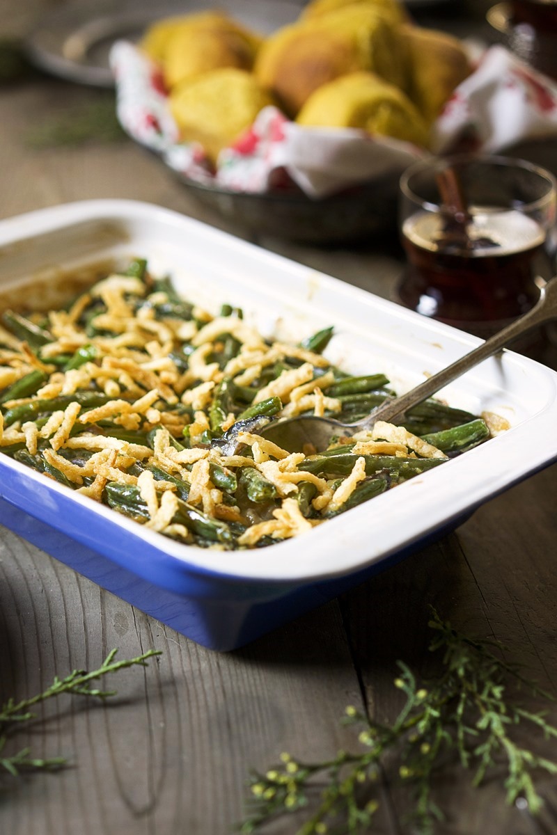 Dairy-Free Green Bean Casserole Recipe (Campbell's Copycat!) - it's also vegan and nut-free with gluten-free and soy-free options.