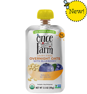 Once Upon a Farm Overnight Oats Reviews & Info - Dairy-Free, Organic, Squeeze Pouches with No Added Sugar. For kids 1 year and up!