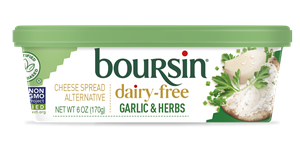Boursin Dairy-Free Cheese Spread Alternative Reviews and Info - Vegan, plant-based, soy-free, gluten-free, and allergy-friendly 