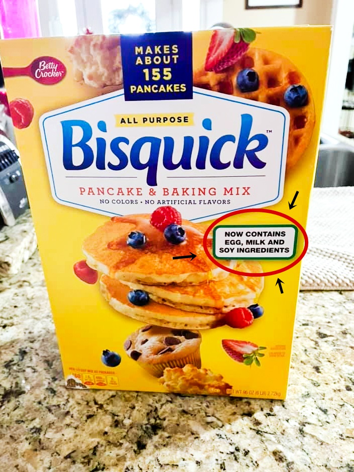 Dairy-Free Bisquick Guide - Which varieties contain milk, which are vegan? Formula Changes, Homemade Versions, Dairy-Free Recipes, and Ingredient Info.