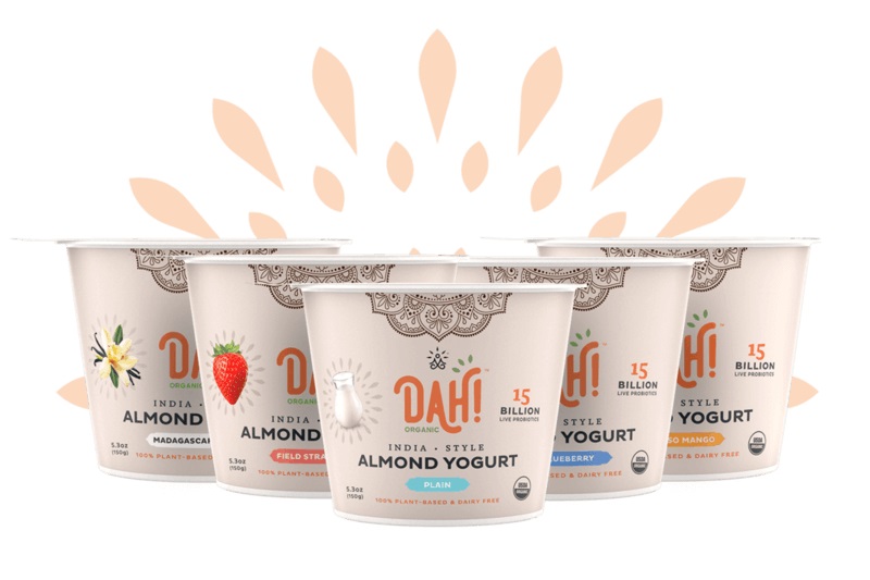 DAH! Almond Yogurt Reviews & Info - slow-cultured with 7 live and active bacterium to contain 15 billion probiotics. Dairy-free, soy-free, gluten-free, vegan.