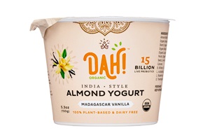 DAH! Almond Yogurt Reviews & Info - slow-cultured with 7 live and active bacterium to contain 15 billion probiotics. Dairy-free, soy-free, gluten-free, vegan.