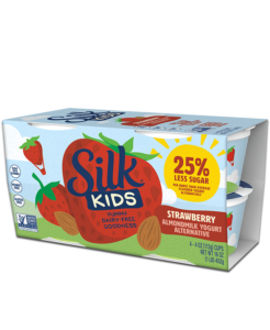 Silk Kids Almondmilk Yogurt Reviews and Info - a dairy-free alternative with lower sugar, live active cultures, protein, fat, calcium, and vitamin D. Soy-free and vegan.