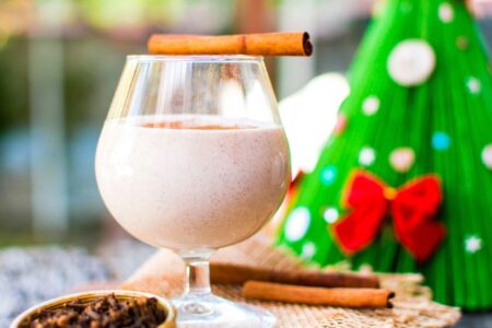Vegan Eggnog Recipe that's Incredibly Creamy, Rich, and Delicious. Dairy-free, gluten-free, egg-free, and plant-based.