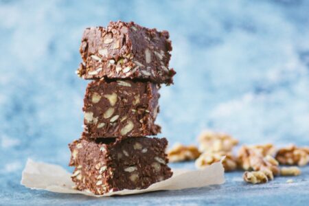 No Bake Chocolate Almond Butter Squares Recipe - dairy-free, gluten-free, vegan, and healthy!