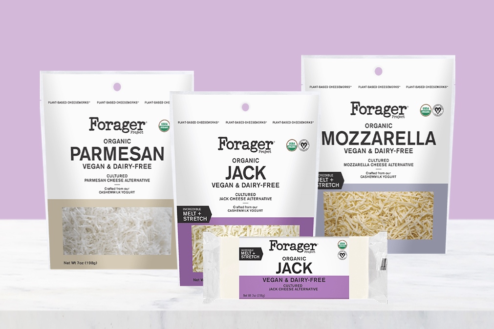 Forager Vegan Cheese Shreds Reviews and Info - Dairy-Free alternatives in Jack, Parmesan, and Mozzarella