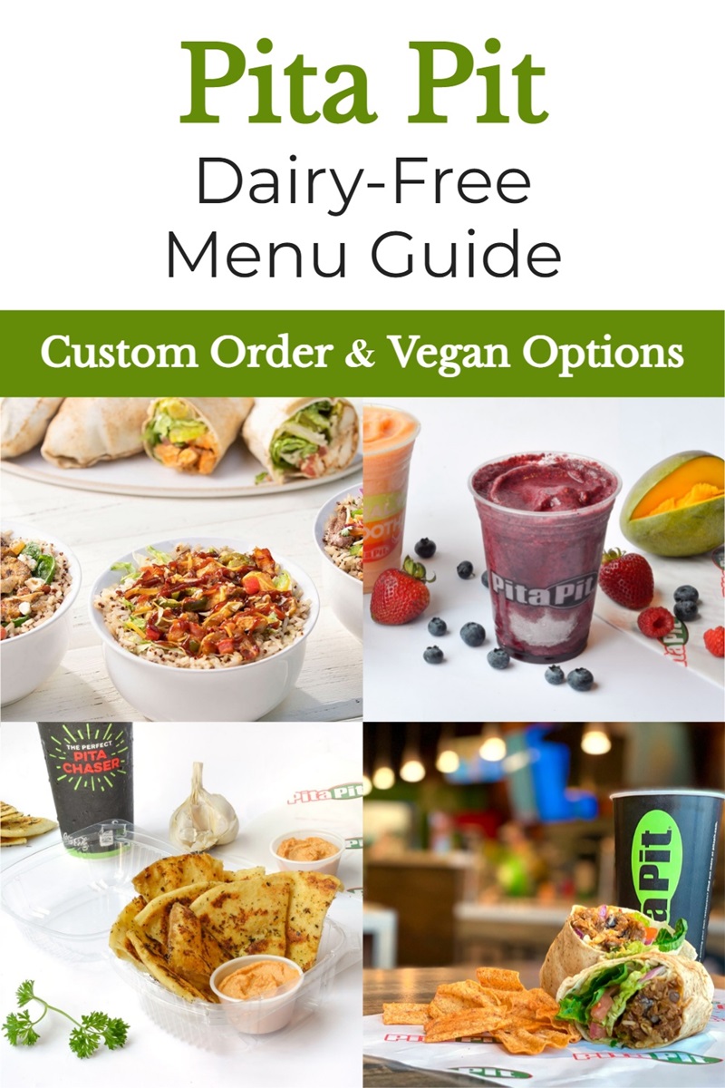 Pita Pit Dairy-Free Menu Guide with Vegan Options, Gluten-Free Options, and Allergen Menu Notes