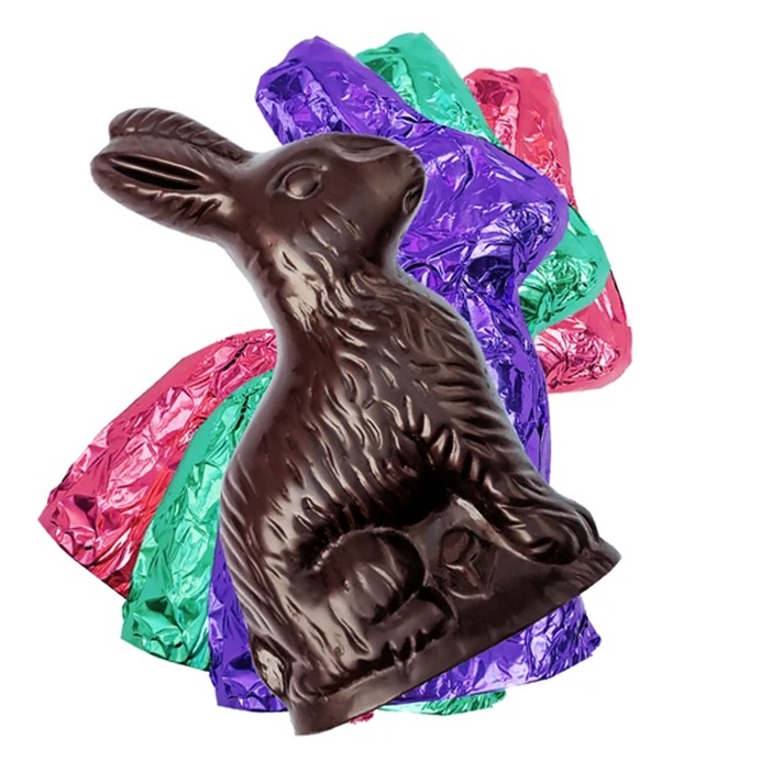 The BIG Dairy-Free Chocolate Easter Bunny and More Round-Up - Coracao Vegan, Gluten-Free Chocolate Eggs pictured