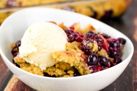Mixed Berry Crumble Recipe - dairy-free, nut-free, soy-free, vegan, and gluten-free option