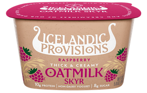 Icelandic Provisions Oatmilk Skyr Reviews and Info - Dairy-free, Plant-Based, Vegan Skyr - like yogurt, but thicker, creamier, richer, and less tart.