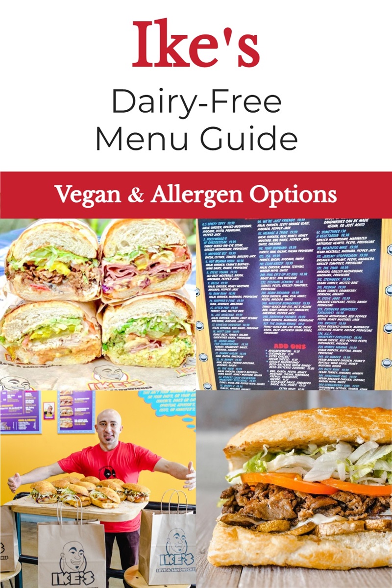 Ike's Sandwiches Dairy-Free Menu Guide with Vegan & Allergen Options