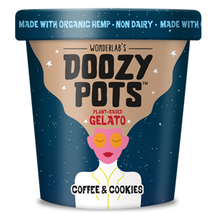 Doozy Pots Plant-Based Gelato Reviews and Info - A sustainable dairy-free frozen dessert made with hemp, oat, and organic cane sugar. From Wonderlab.