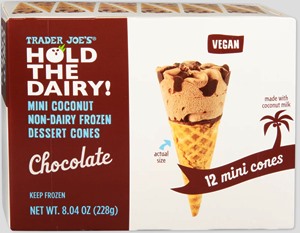 Hold the Dairy! Trader Joe's has Vegan Mini Ice Cream Cones - Reviews and Product Info