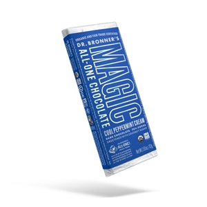 Dr. Bronner's Magic All-One Chocolate Reviews and Info. Organic, fair trade, vegan, paleo, and sweetened with coconut sugar.