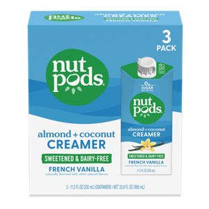 Nutpods Sweetened Creamers Reviews & Info (Dairy-Free, Sugar-Free, Plant-Based, Soy-Free) - 0g Sugar, 0g Net Carbs, Keto Friendly - Cookie Butter, French Vanilla, Sweet Creme and Caramel Flavors