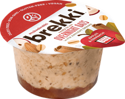 Brekki Overnight Oats Reviews and Info - Dairy-Free, Gluten-Free, Plant-Based Single-Serves of Oatmeal in 7 Flavors. Convenient and made with simple, wholesome ingredients.
