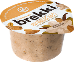 Brekki Overnight Oats Reviews and Info - Dairy-Free, Gluten-Free, Plant-Based Single-Serves of Oatmeal in 7 Flavors. Convenient and made with simple, wholesome ingredients.
