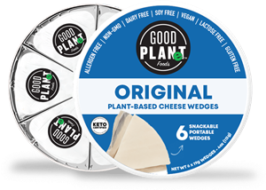 Good Planet Plant-Based Cheese Wedges Reviews and Info - These Snackable wedges are gluten-free, dairy-free, nut-free, soy-free, vegan, and keto-friendly! Similar type product to Laughing Cow