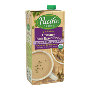 Pacific Foods Creamy Plant-Based Broths are Organically Better than Most - Dairy-Free, Soy-Free, Pure Simple Ingredients, High Protein, Bold Flavors