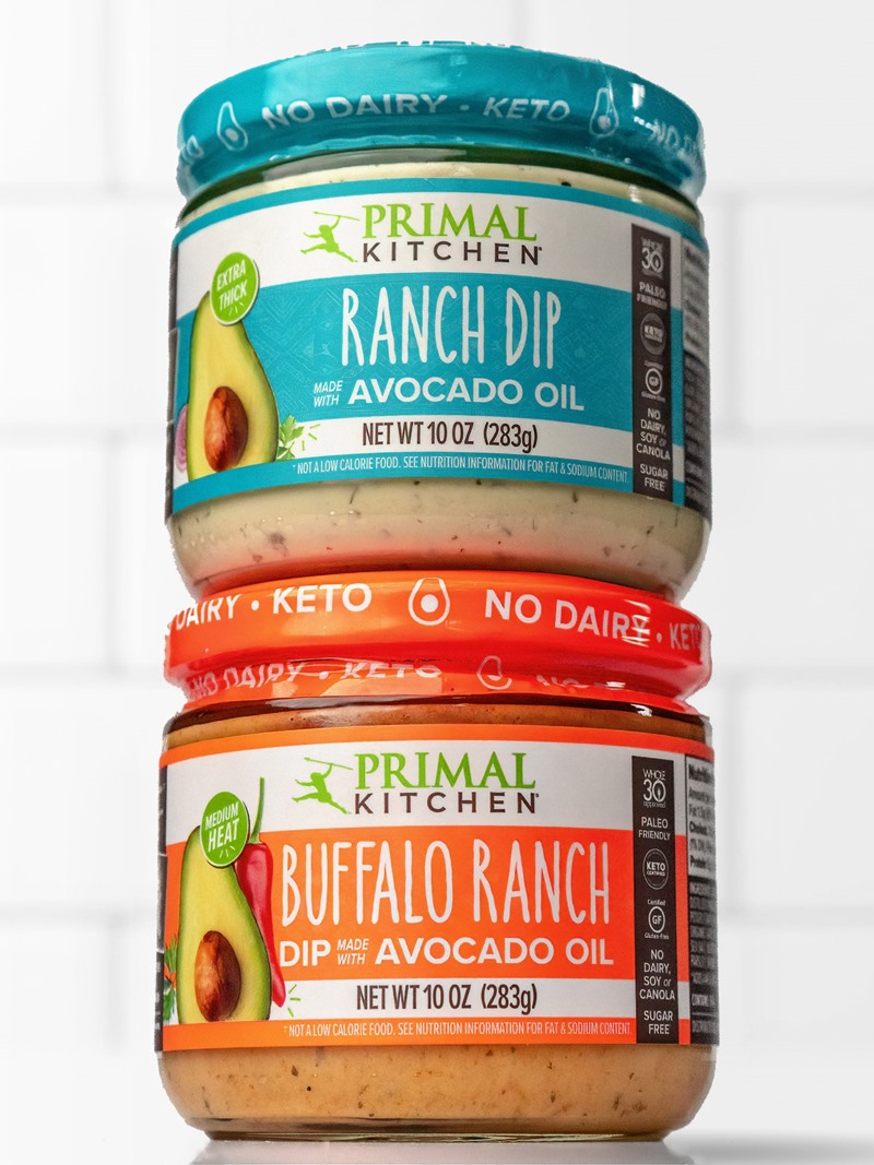 Primal Kitchen Dips Reviews and Info - Ranch and Buffalo Ranch - Dairy-Free, Paleo, Keto, Whole30, Soy-Free, Gluten-Free, and Nut-Free!