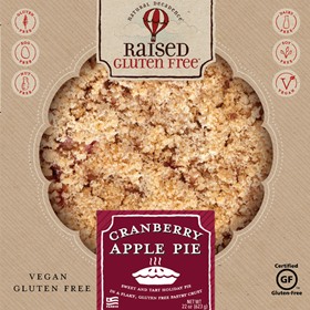 Raised Gluten Free Vegan Pies Reviews and Info - 9 Sweet Varieties (Pumpkin, Apple, Chocolate Silk, Blueberry, etc) - all dairy-free, egg-free, gluten-free, and nut-free.