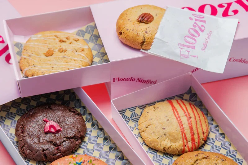Floozie Stuffed Vegan Cookies are available for delivery throughout the U.K.