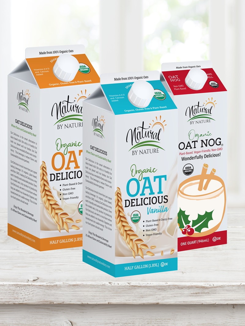 Natural by Nature Oat Delicious Reviews & Info - Organic Oat Milk - dairy-free, gluten-free, soy-free, vegan - includes Oat Nog