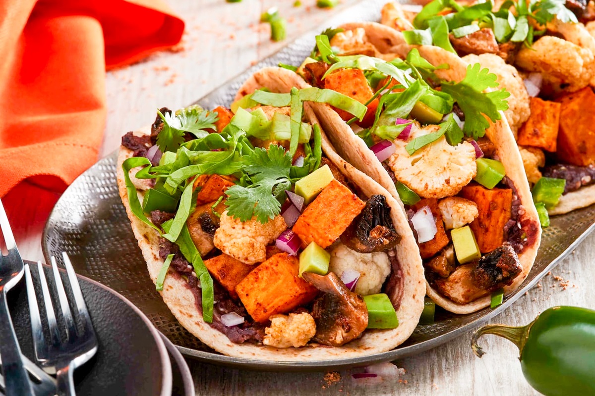 Roasted Vegetable Street Tacos Recipe - Dairy-Free, Vegan, Plant-Based, Allergy-Friendly, Gluten-Free Optional - a flavorful, healthy, easy, and affordable meatless meal