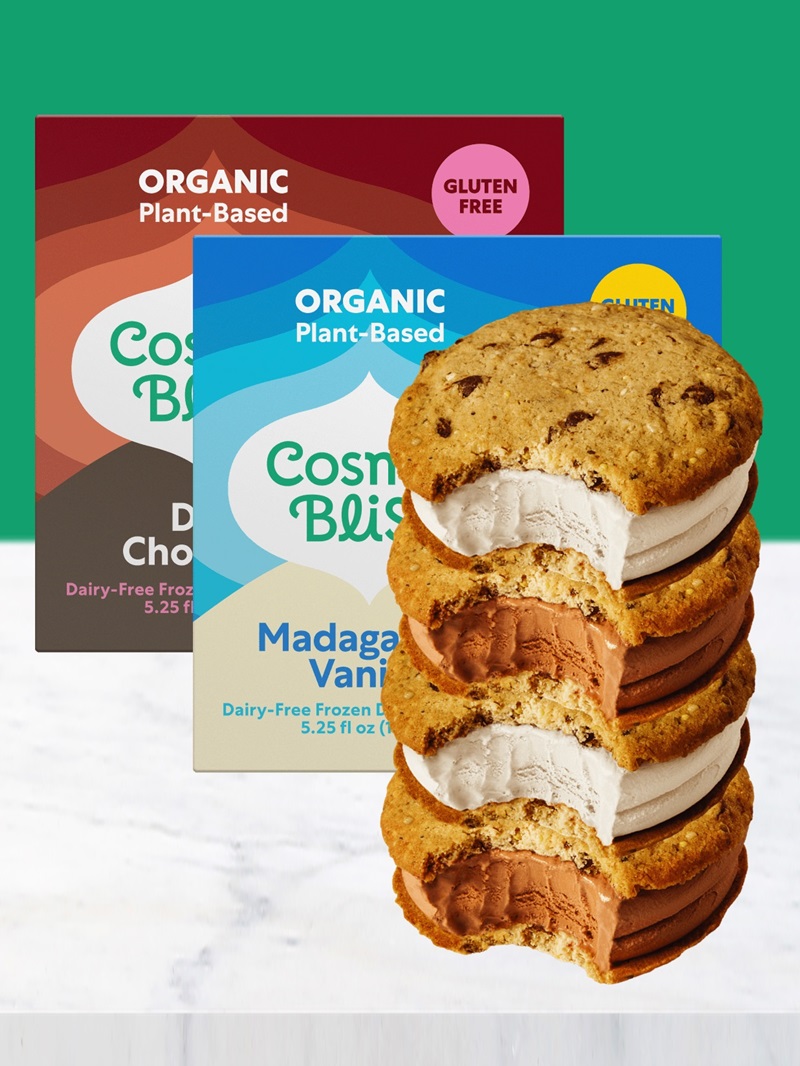 Cosmic Bliss Ice Cream Cookie Sandwiches Reviews (Plant-Based, Gluten-Free, Dairy-Free, Soy-Free) formerly Coconut Bliss