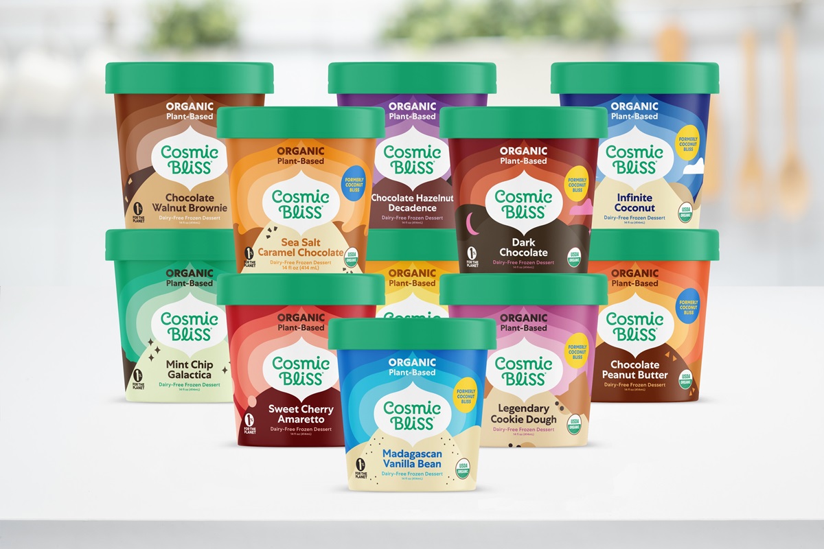 Formerly known as Coconut Bliss, Cosmic Bliss Plant-Based Ice Cream is a dairy-free line of organic, gluten-free frozen desserts. We have ingredients, availability, pricing, unbiased reviews, and more for these frozen desserts.
