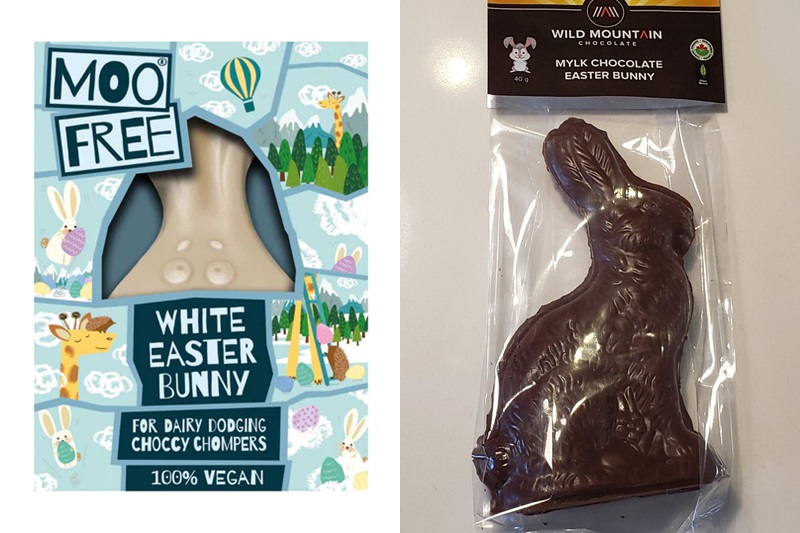 The Dairy-Free Chocolate Easter Bunny and More Round-Up - vegan with gluten-free and allergy-friendly options - including creme-filled eggs and white chocolate treats!