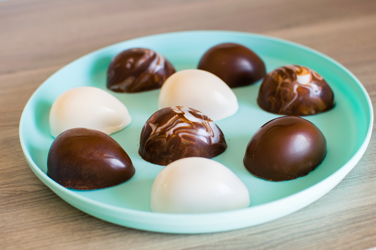 Dairy-Free Reese's Peanut Butter Eggs Copycat Recipe with Dark, White, or "Milk" Chocolate - Homemade Vegan, Gluten-Free, Soy-Free, Nut-Free - Peanut-Free Option