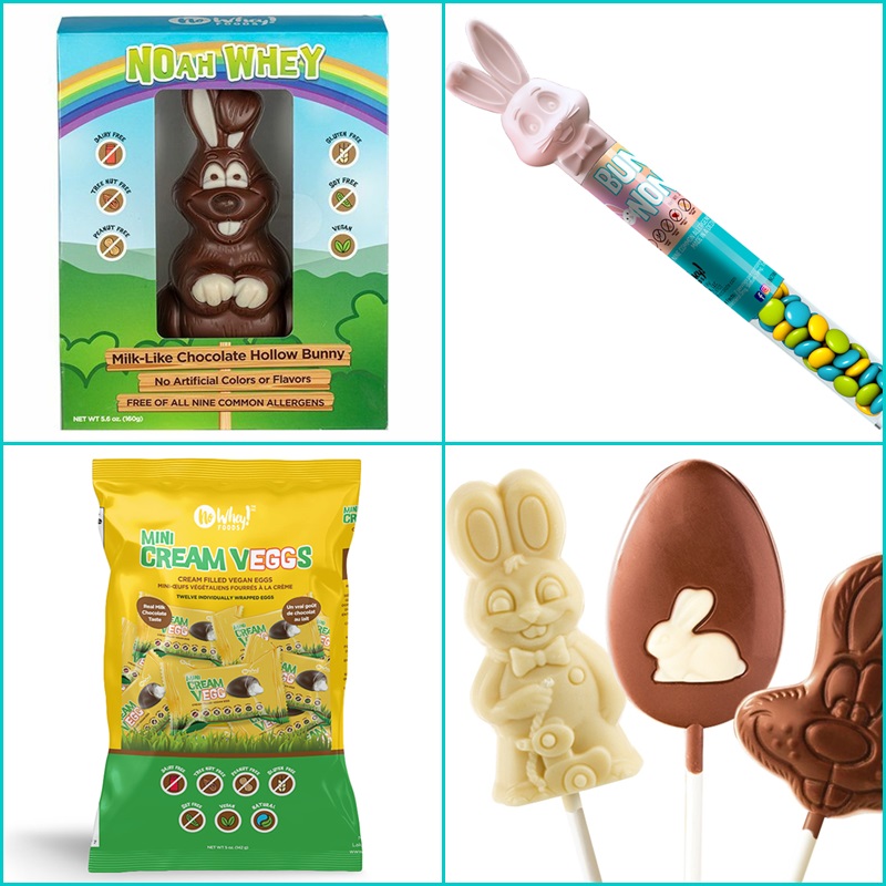 Dairy-Free Chocolate Easter Bunny Round-Up - No Whey Chocolates Pictured