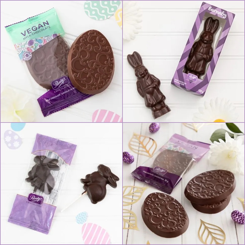 Purdy's Dairy-Free and Vegan Chocolate Easter Collection available in the U.S. and Canada