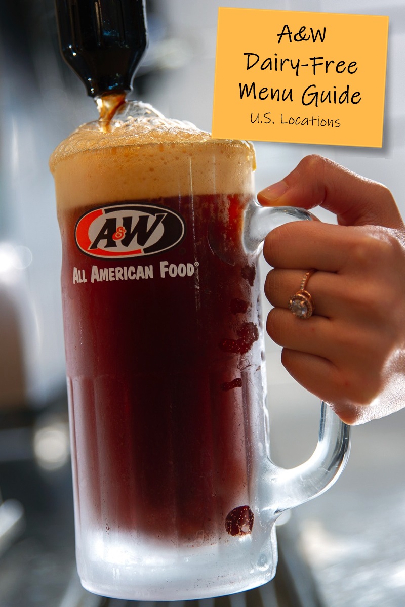 A&W U.S. Restaurants Dairy-Free Menu Guide with Vegan Guide, Custom Order Options, and Allergen Notes