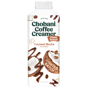 Chobani Plant Based Coffee Creamer - dairy-free limited edition flavors - coconut mocha