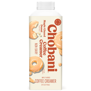 Chobani Plant Based Coffee Creamer - dairy-free limited edition flavors - glazed maple donut