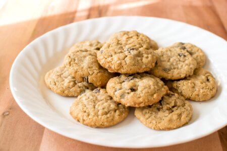 Dairy-Free Oatmeal Raisin Cookies Recipe - perfectly thick, soft, and chewy!
