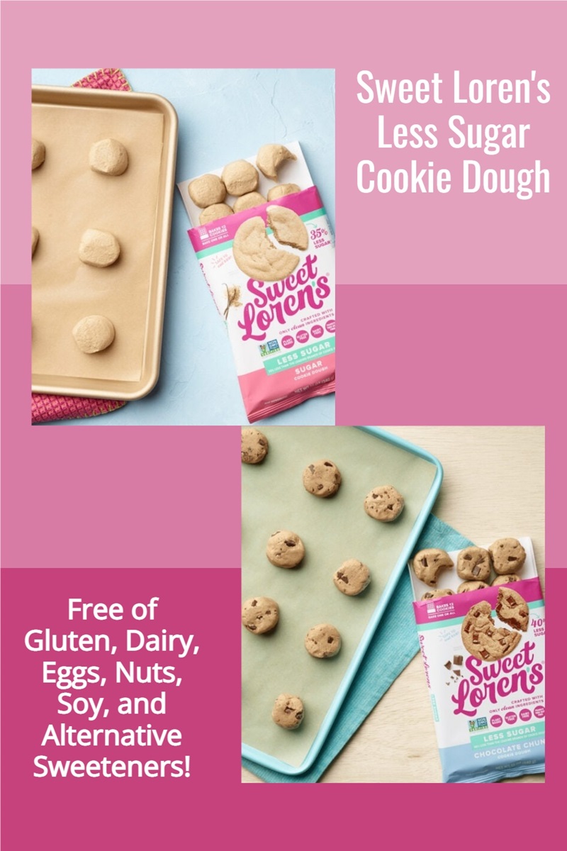 Sweet Loren's Less Sugar Cookie Dough Reviews and Info - Free of Gluten, Dairy, Eggs, Nuts, Soy, and Alternate Sweeteners! Also naturally vegan.