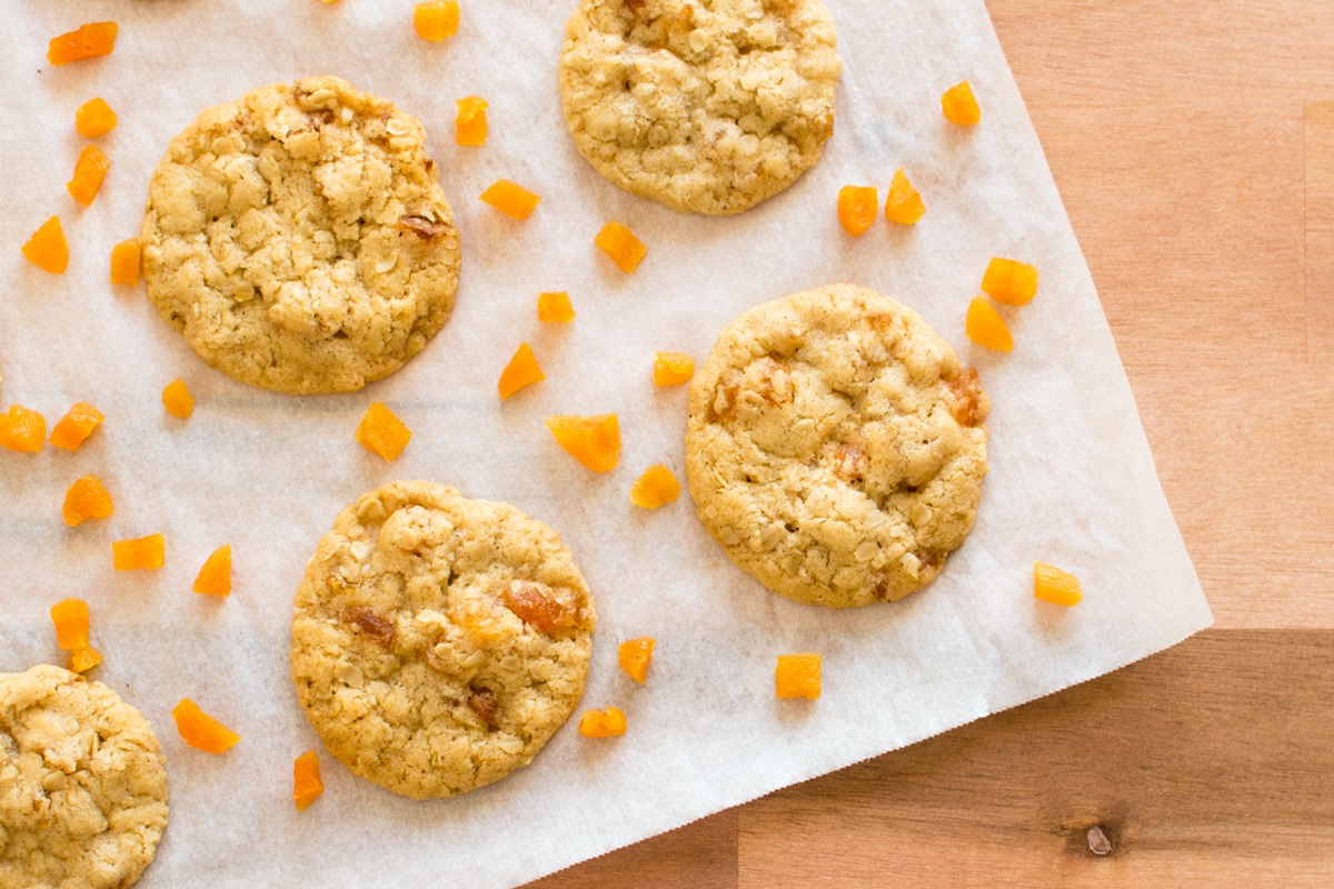 Vegan Apricot Oatmeal Cookies Recipe - wonderfully moist, deliciously rich and buttery, perfectly sweet.  Free of dairy, eggs, nuts and soy.  School safe!