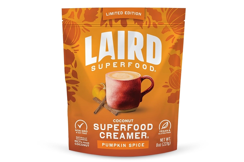 The Best Dairy-Free Pumpkin Spice Products for Fall. Pictured: Laird Pumpkin Spice Creamer