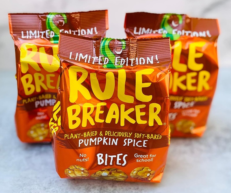 Dairy-Free Pumpkin Spice Products! Pictured: Rule Breaker Bites