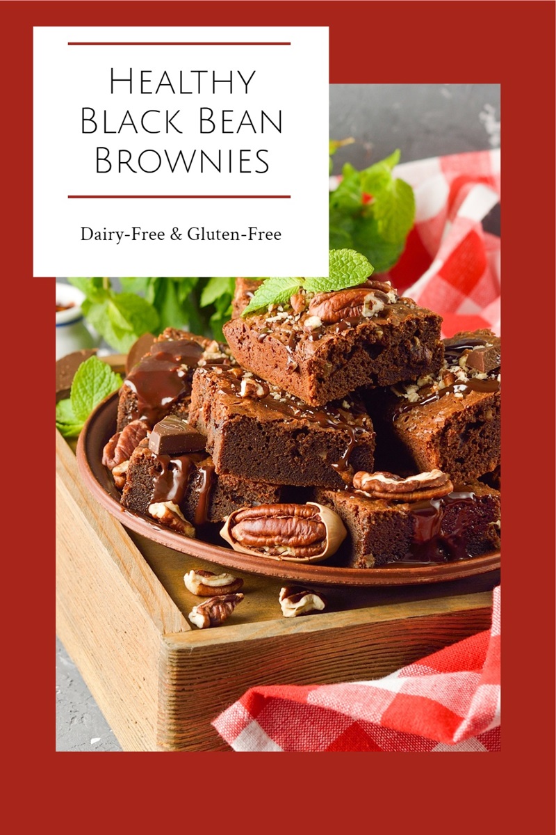 Healthy Dairy-Free Black Bean Brownies Recipe - Flourless, naturally Gluten-Free and Soy-Free with Nut-Free Option