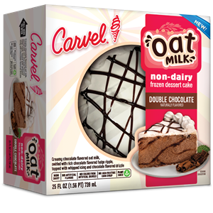 Carvel Oat Milk Ice Cream Cakes Reviews and Info - Dairy-Free and Vegan Frozen Desserts sold at the grocery store!
