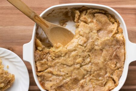Dairy-Free Apple Cobbler Recipe with a Cinnamon-Sugar Topping