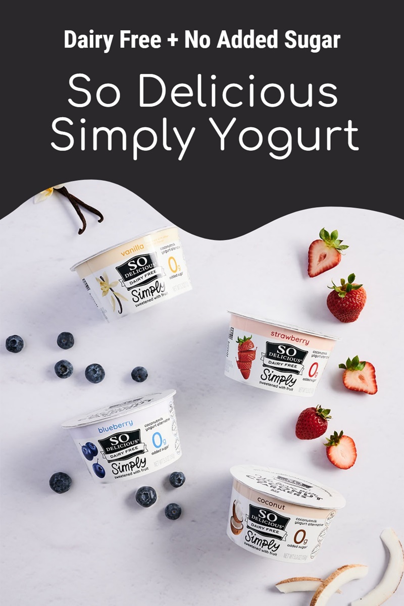 So Delicious Dairy Free Simply Yogurt Reviews and Info - Added Sugar Free, Plant Based, Allergy Friendly, All Natural