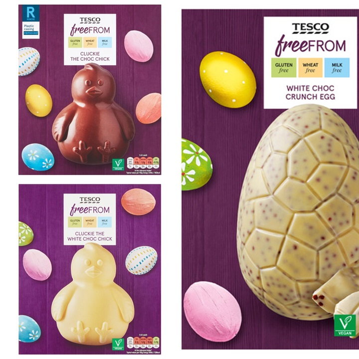 Dairy-Free Easter Chocolate in Australia, the UK and the rest of Europe - most options are vegan and gluten-free, some soy-free and nut-free, too! Pictured: Tesco Free From